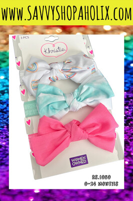 KRISTIE 3PCS HEADBANDS/WRAPS
