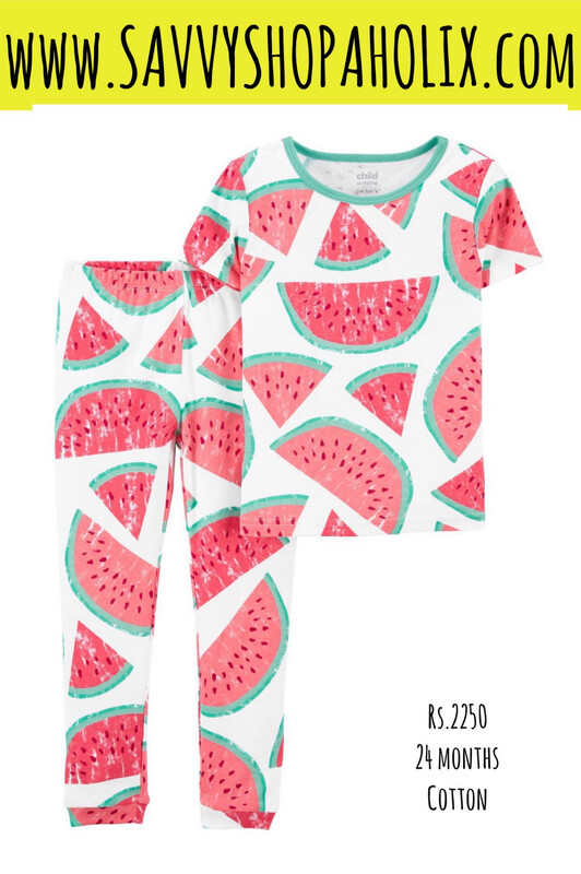 Carter’s Night Suit- WATERMELON