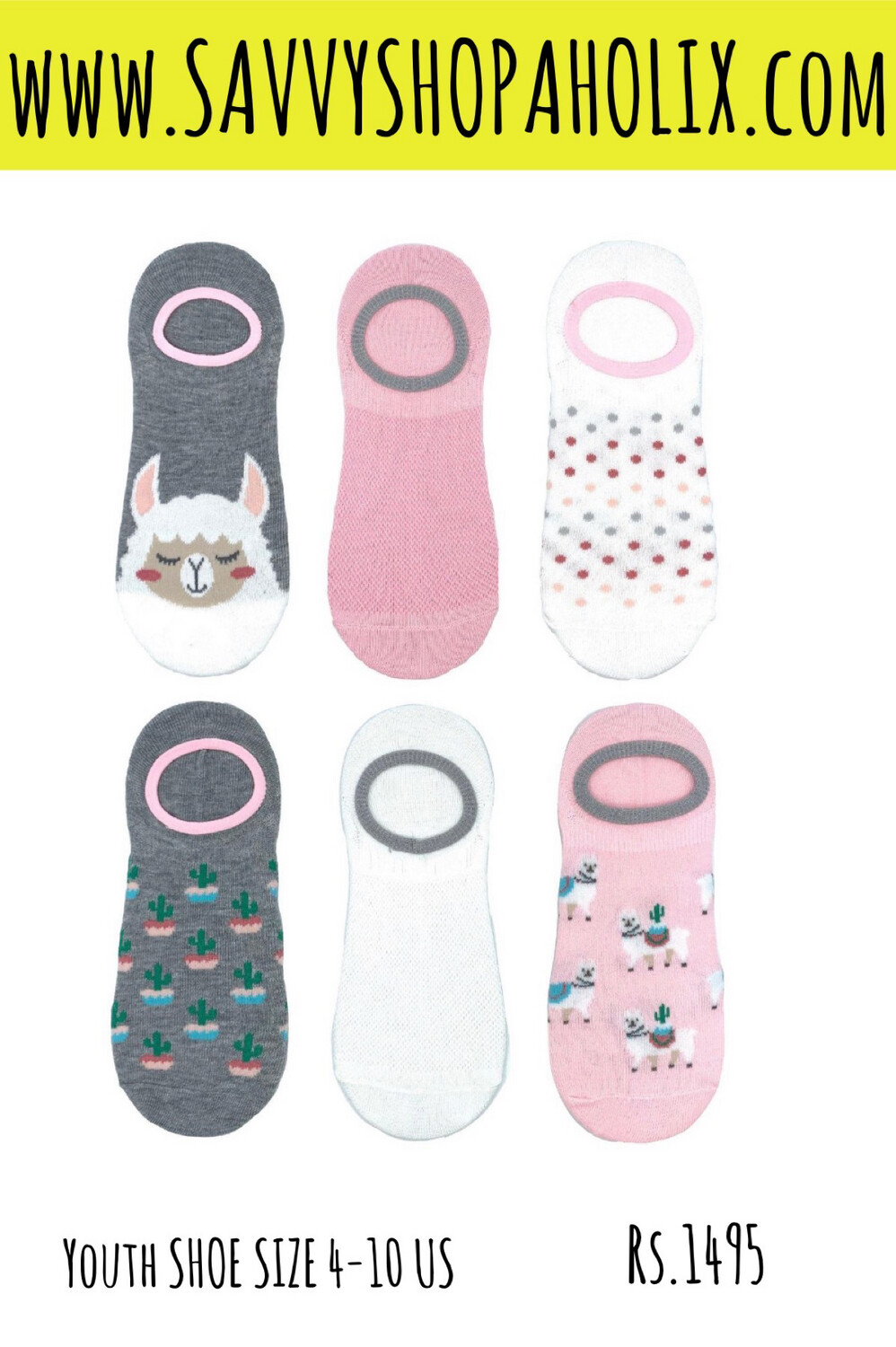 Girl Youth 6pk Socks