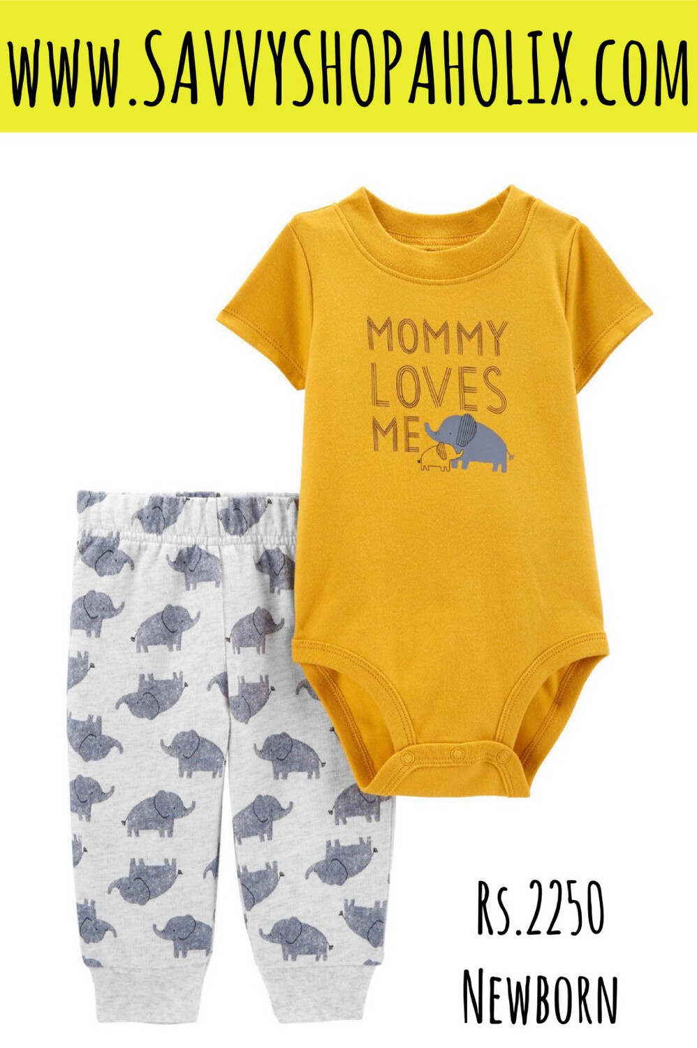 CARTER'S 2PC OUTFIT-MOMMY LOVES ME