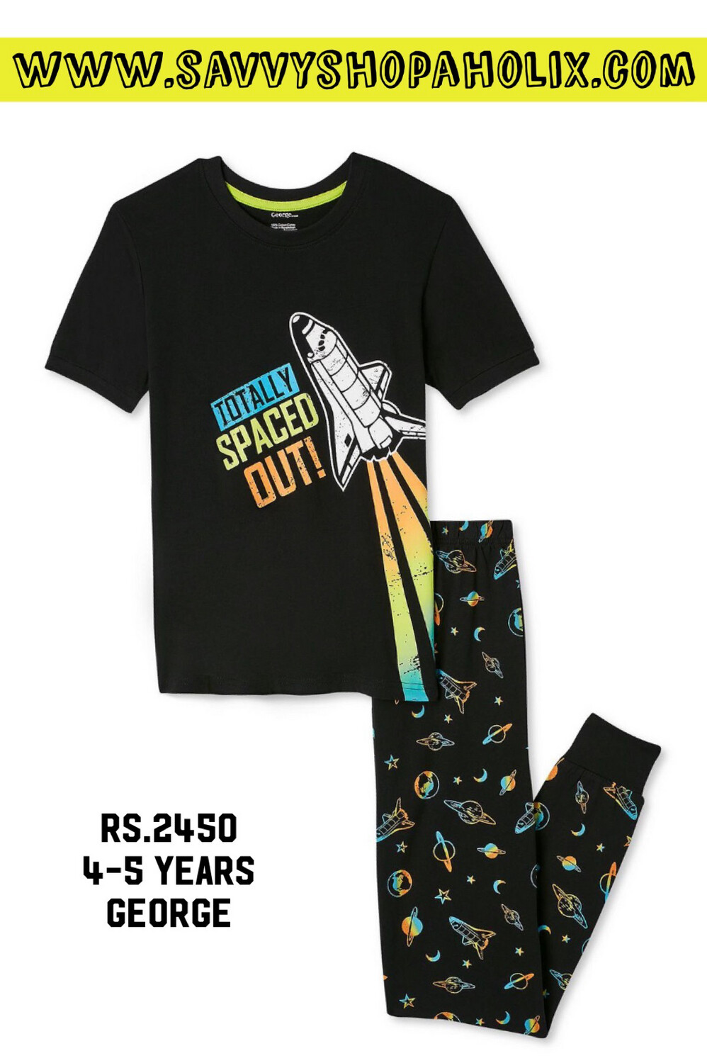 George Night Suit- Totally Spaced Out