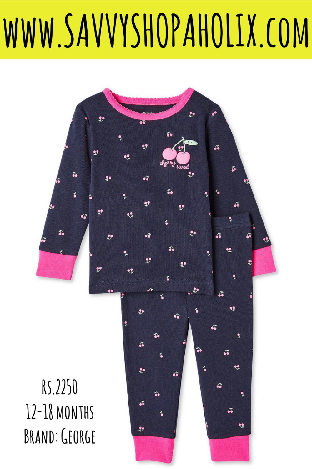 George 2pc Outfit - Cherry Sweet