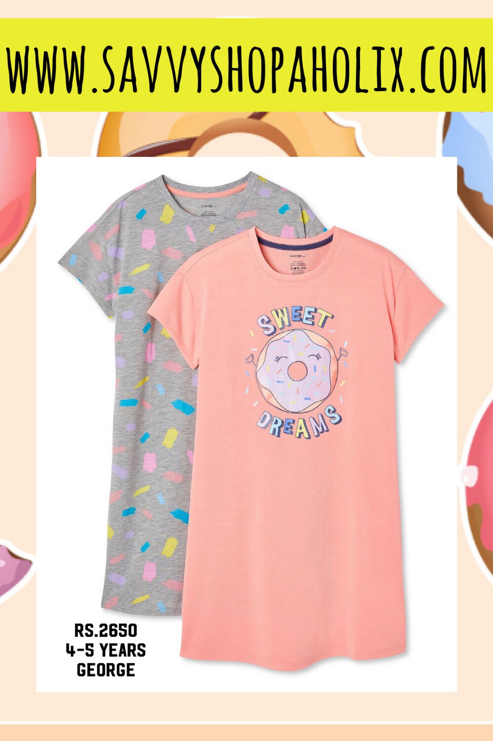 George 2 Pack Cotton Dress