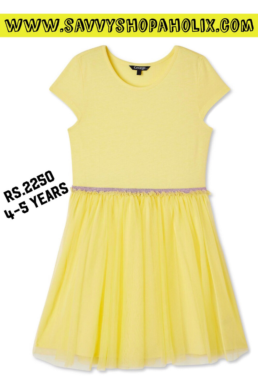 George Yellow Tutu Dress