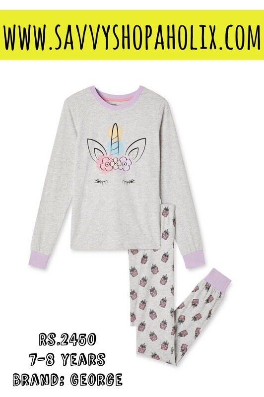 George Cotton Night Suit- Unicorn