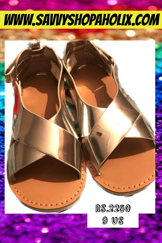 Silver Metallic Sandals By Joe Fresh 