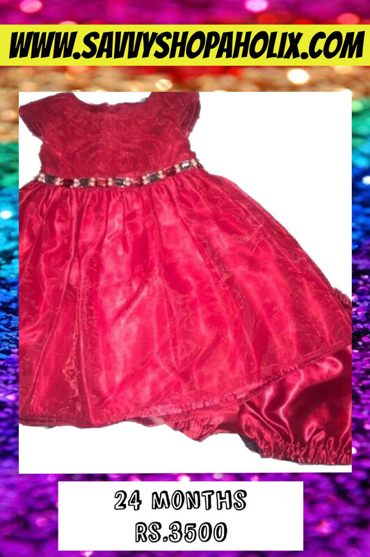 Baby Girl Formal Dress With Diaper Cover
