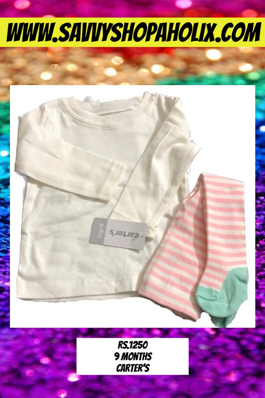 Baby Girl Full Sleeves Top and Leggings by Carter&#39;s