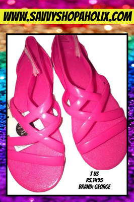 George Girl’s Pink Jelly Sandals