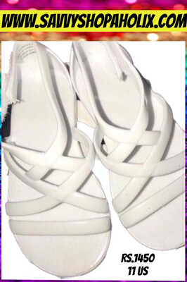 George Girl’s White Jelly Sandals