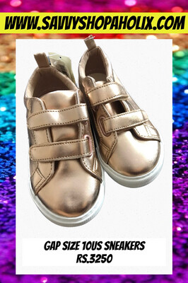 Gold Metallic Sneakers/shoes By Gap