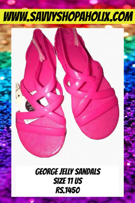 George Girl’s Pink Jelly Sandals