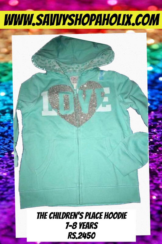 The Children’s Place Glitter Hoodie-LOVE