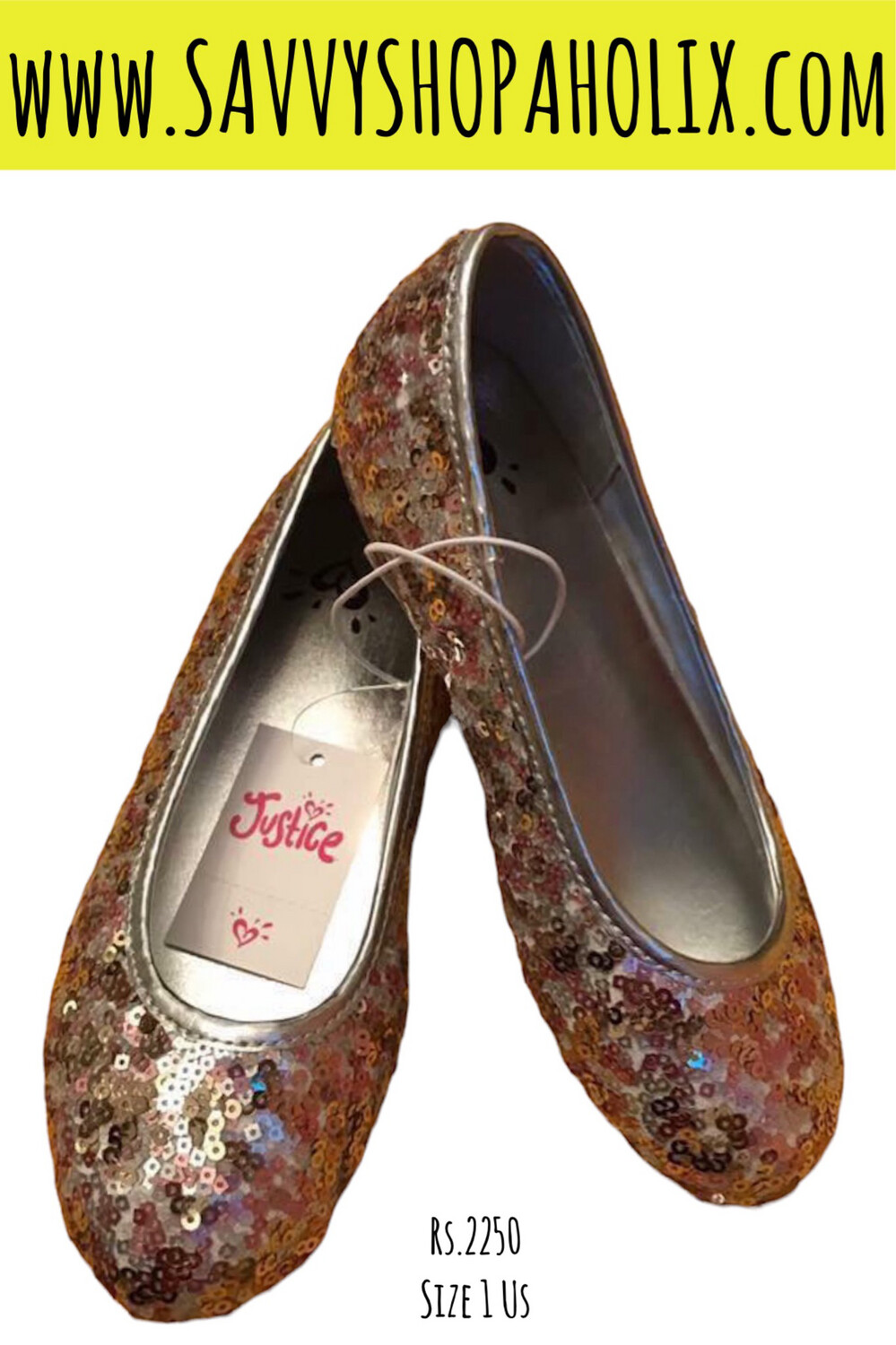 Silver Sequin Pumps By Justice 