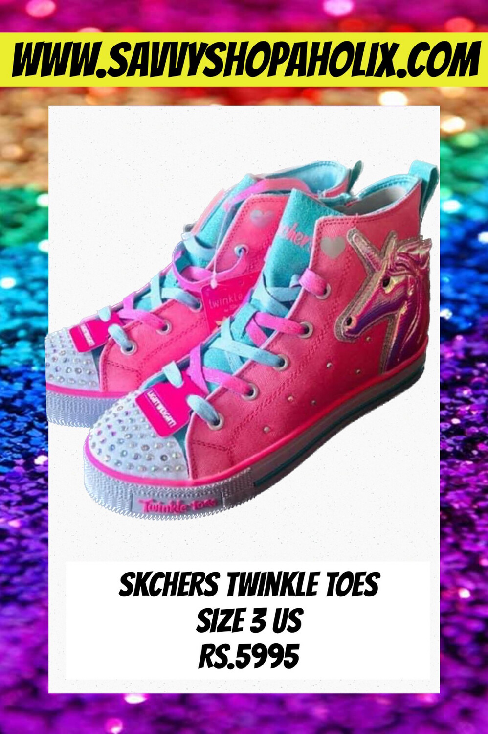 Twinkle Toes Unicorn Light Up Shoes By Skechers