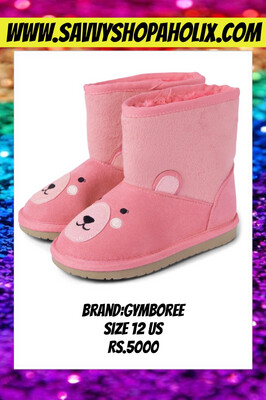 Gymboree Pink Sherpa Inner Winter Boots