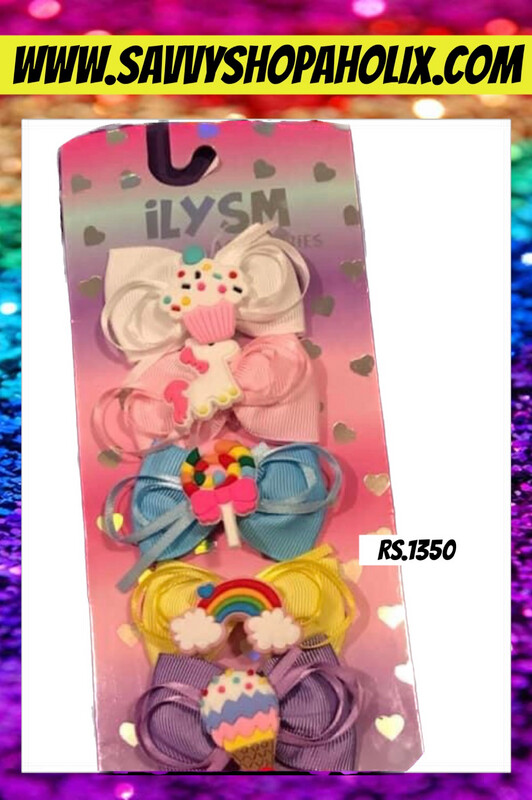 ILYSM 5pk Hair Clips- Cupcake