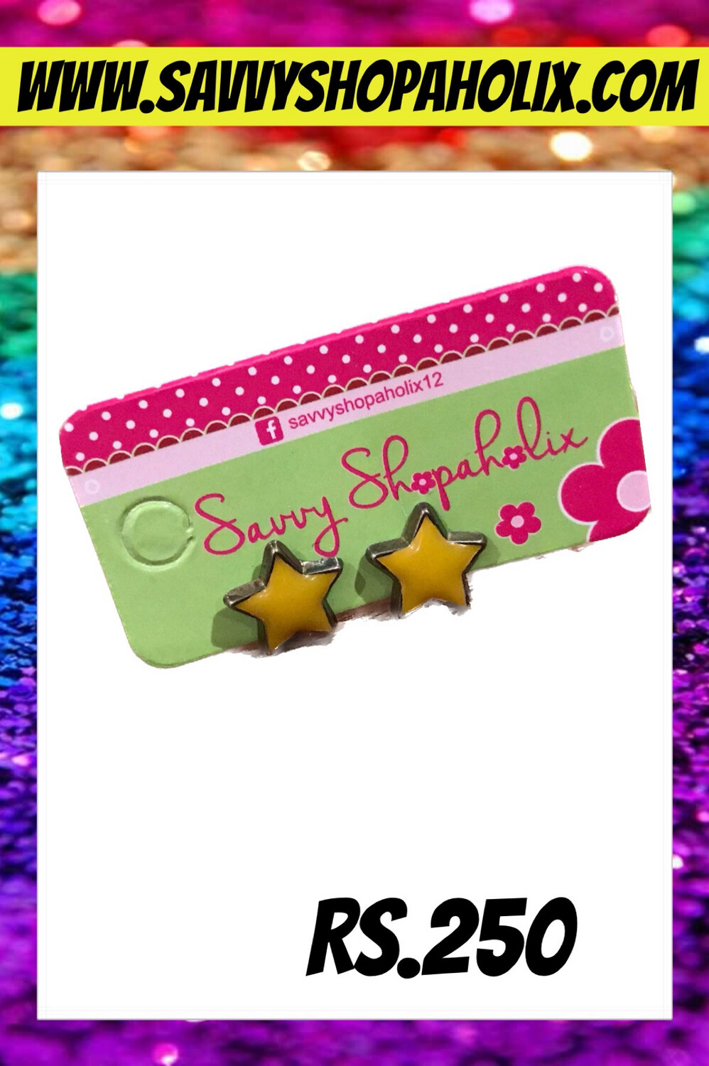 Yellow Star Earrings