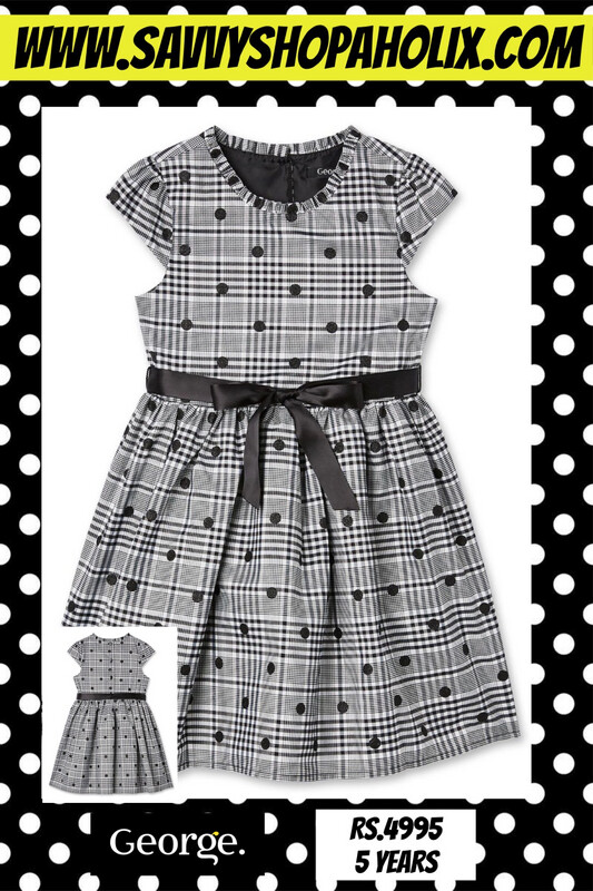 George Girl’s Plaid Glitter Dress