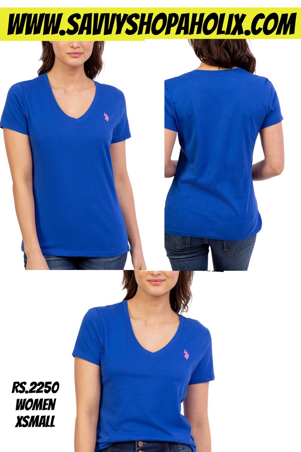 U.S. POLO ASSN Women’s V Neck Tee