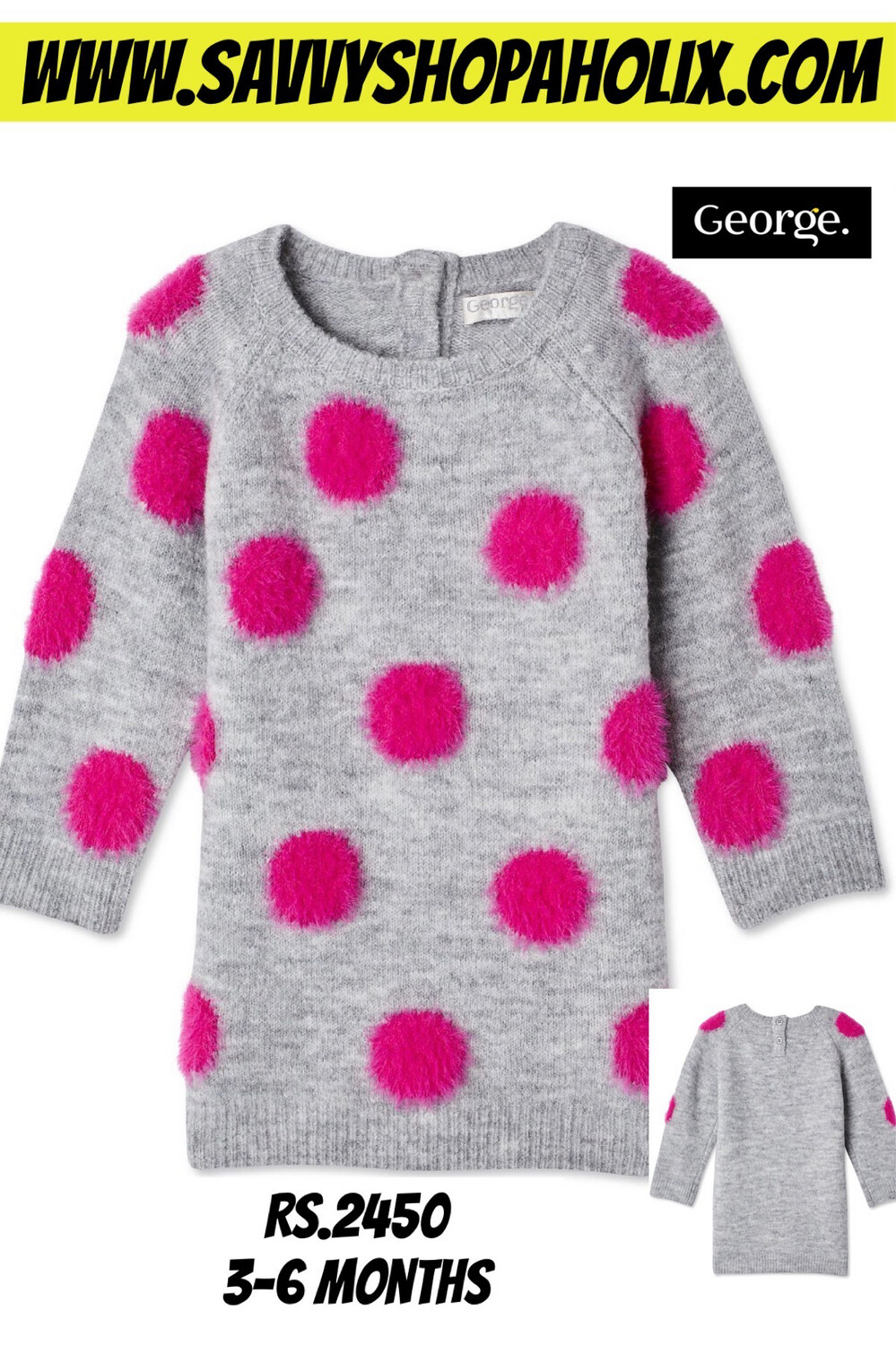 George Sweater Polka Dot Dress