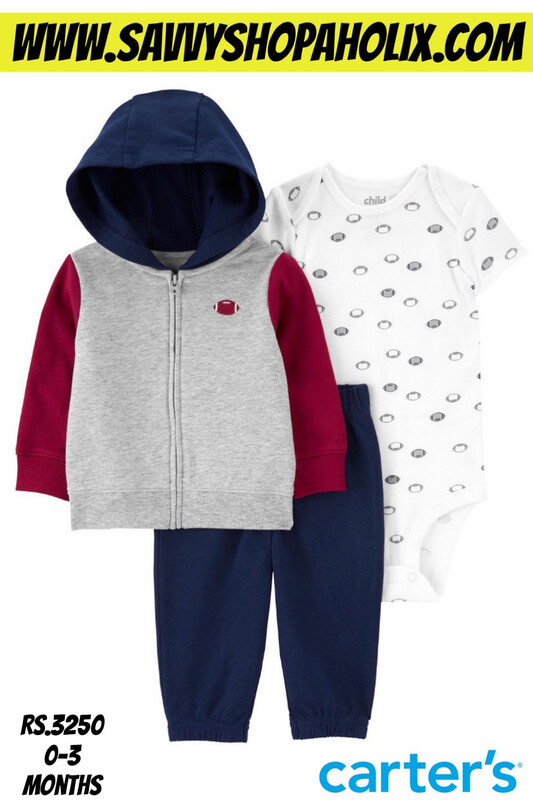 3pc Baby Boy Set By Carter’s- Bulldozer 