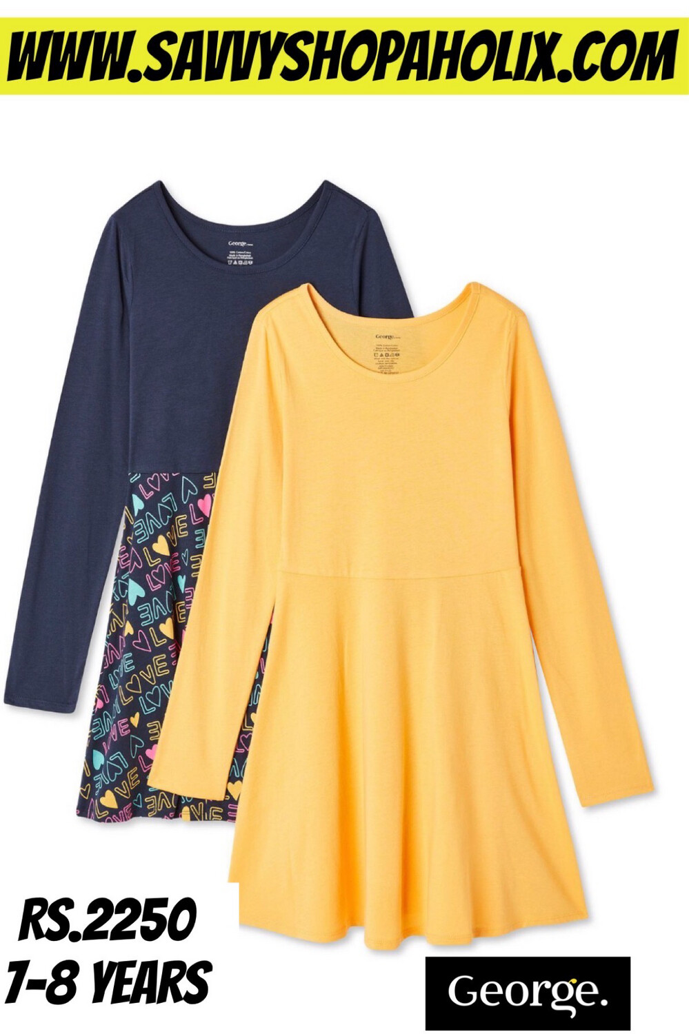 George 2pc Cotton Dresses