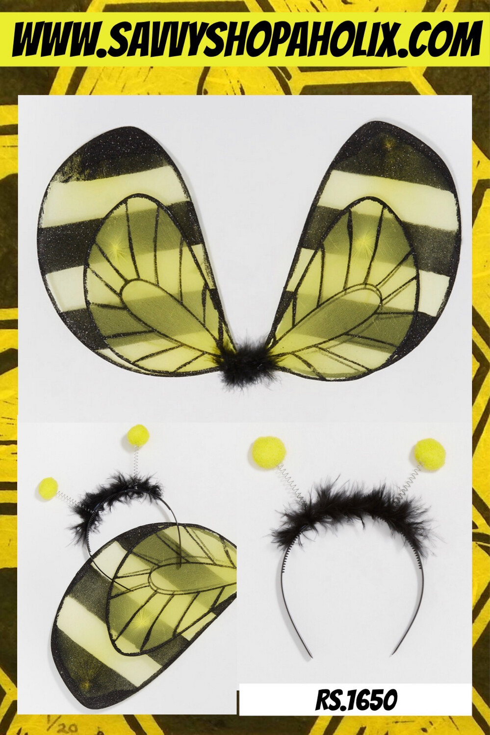 Kids Bee Wings Set