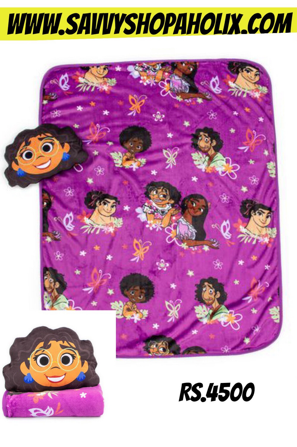 Disney’s Encanto Pillow And Travel Blanket Set