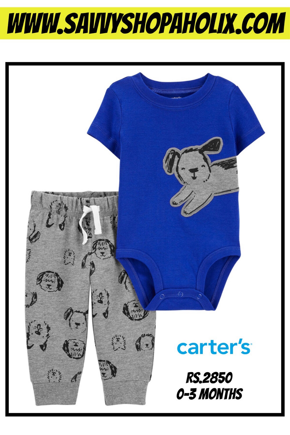 Carter’s 2pc Cotton Outfit- Puppy