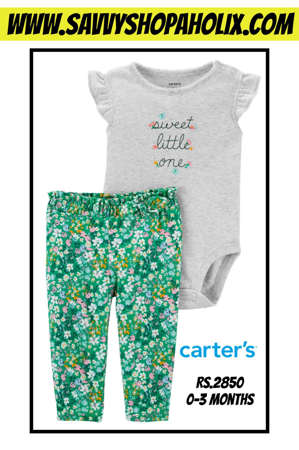 Carter’s 2pc Cotton Outfit- Sweet Little One