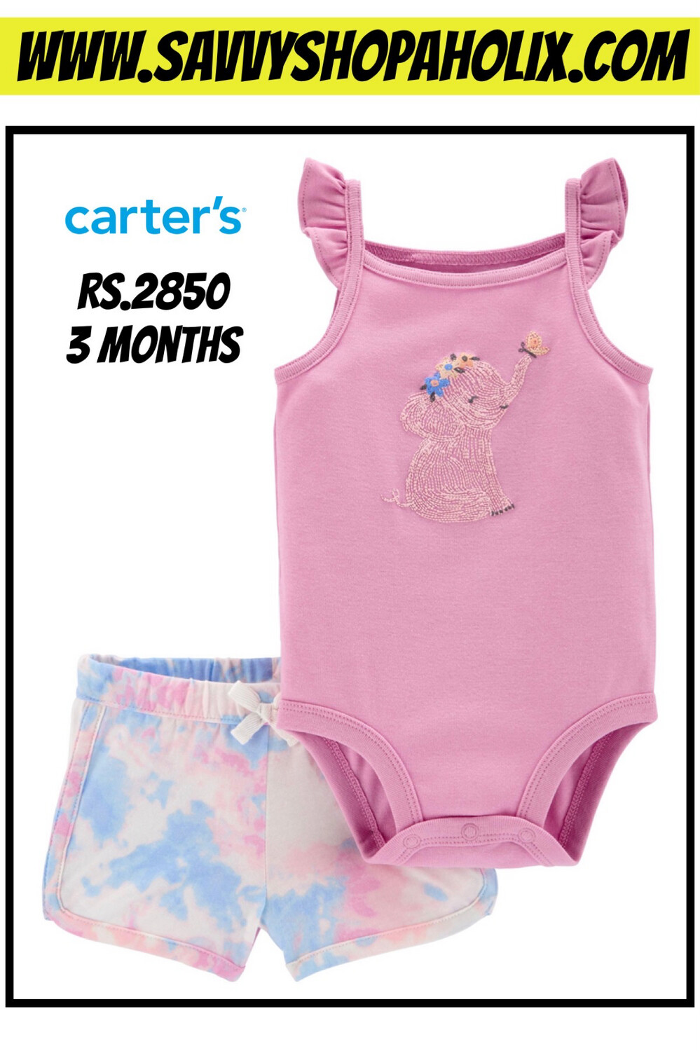 Carter’s 2pc Cotton Outfit-elephant