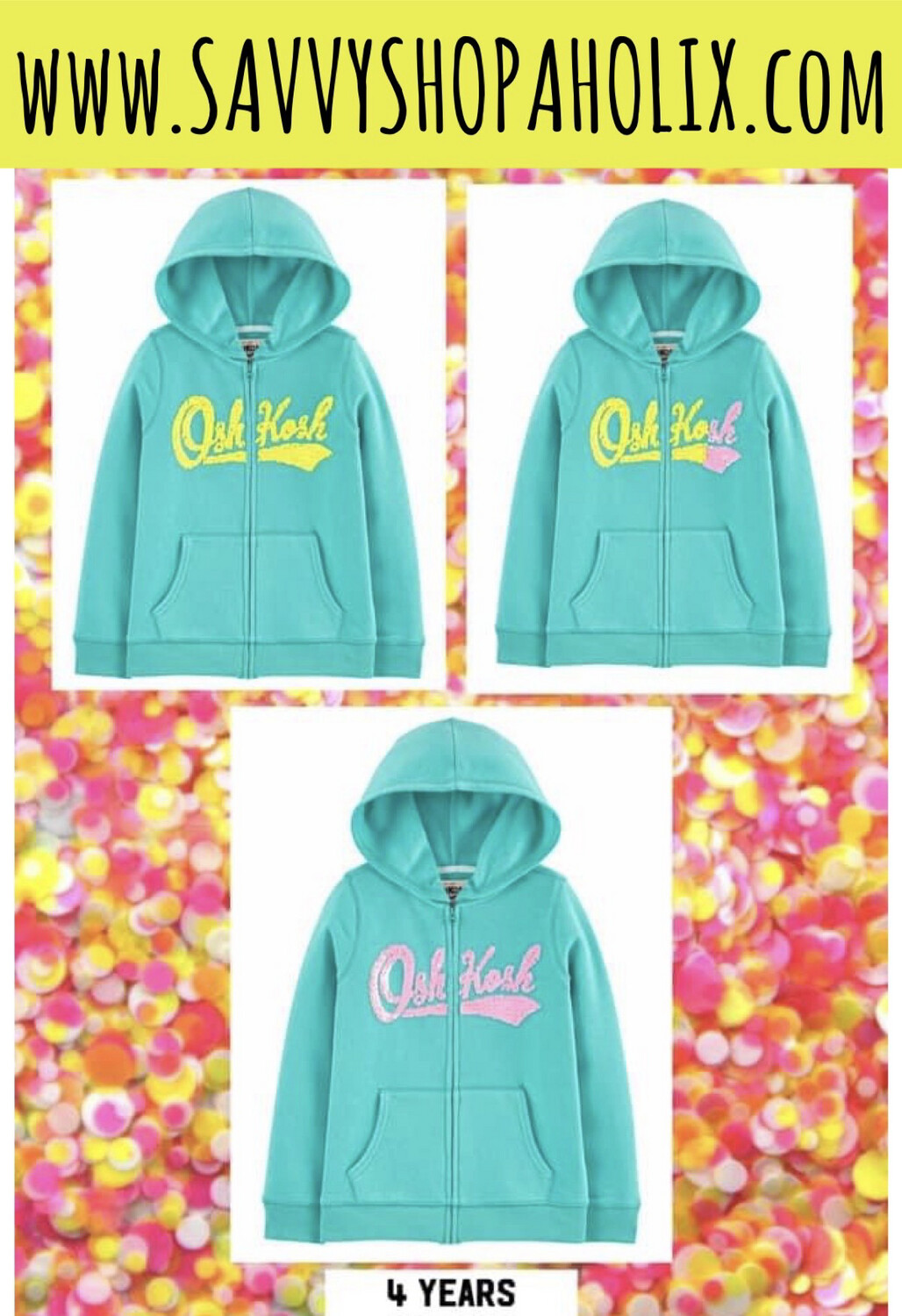Flip Sequin Hoodie by OshKosh