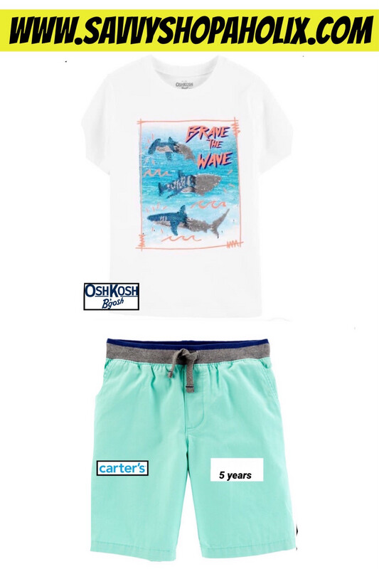 Oshkosh 2pc Outfit Short And Tshirt