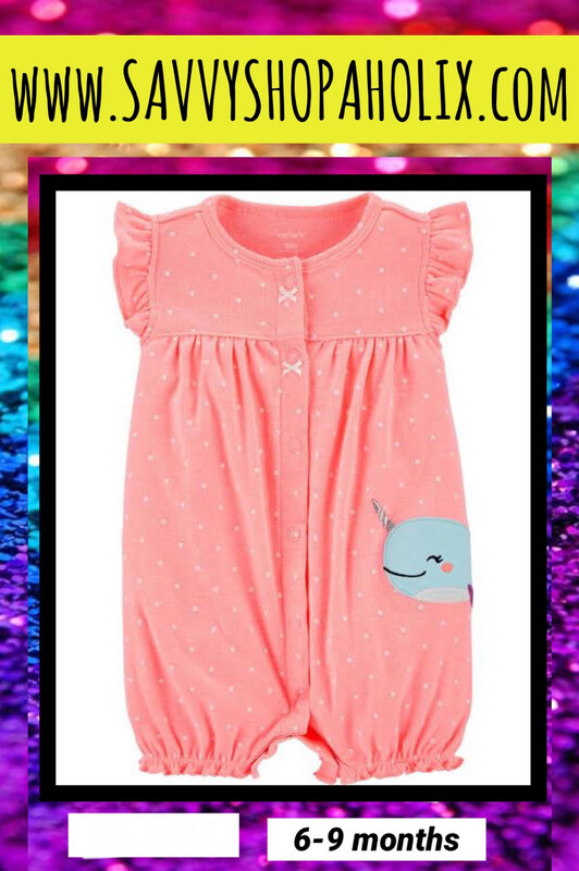 Unicorn Whale Romper By Carter’s