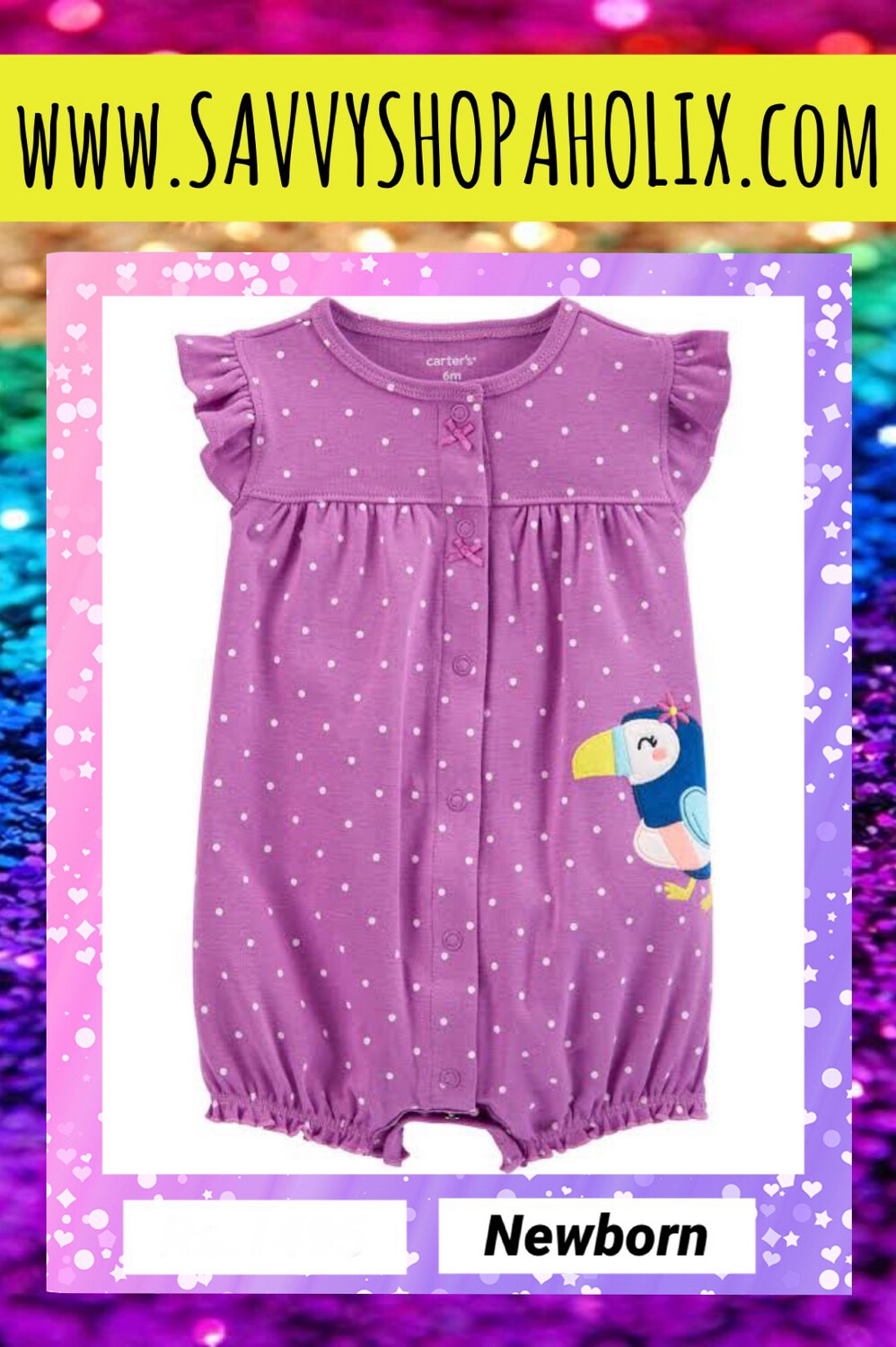 Toucan Romper by Carter's