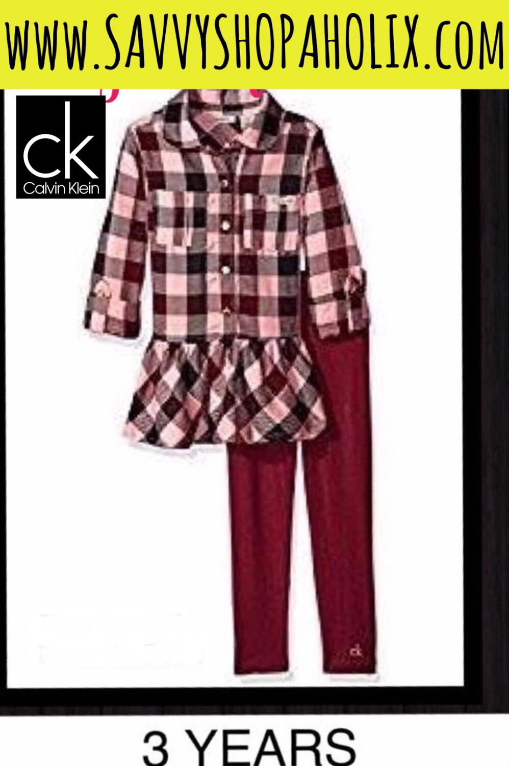 2pc Calvin Klein Girl’s Set 