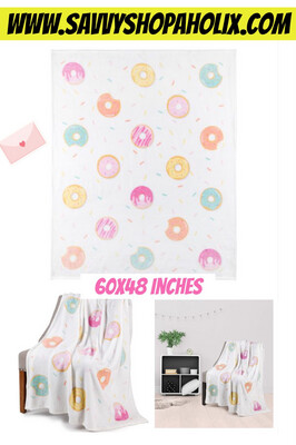 Plush Toddler Blanket 60x48 Inches