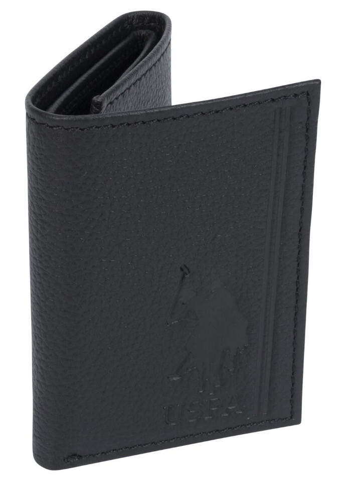 U.S. POLO ASSN. Genuine Leather Tri-fold Wallet