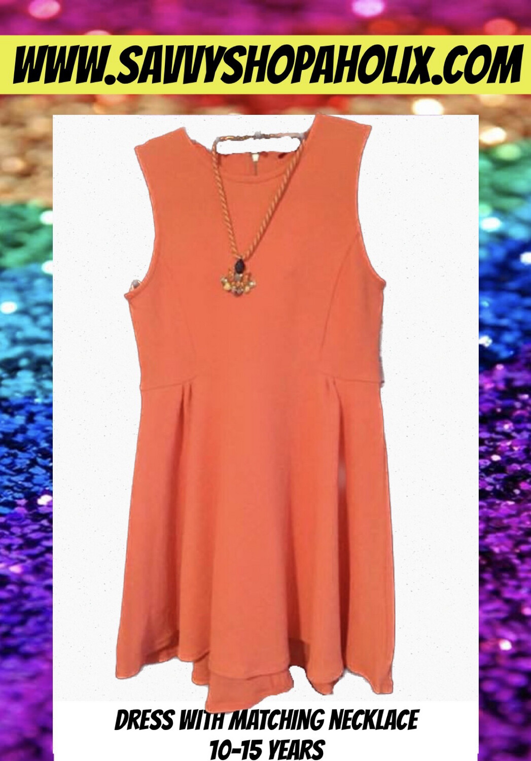 Girl’s Dress With Statement Necklace 10 Years