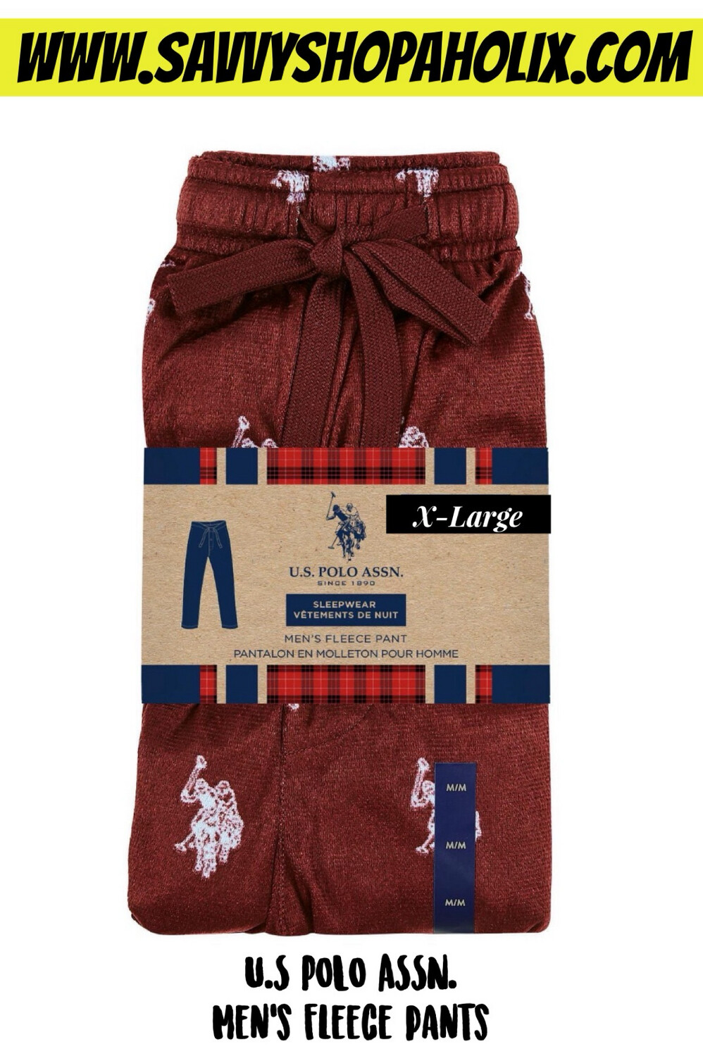 U.S. POLO ASSN. Men’s Fleece Pyjamas