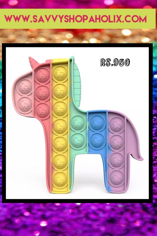 Rainbow Unicorn Popit