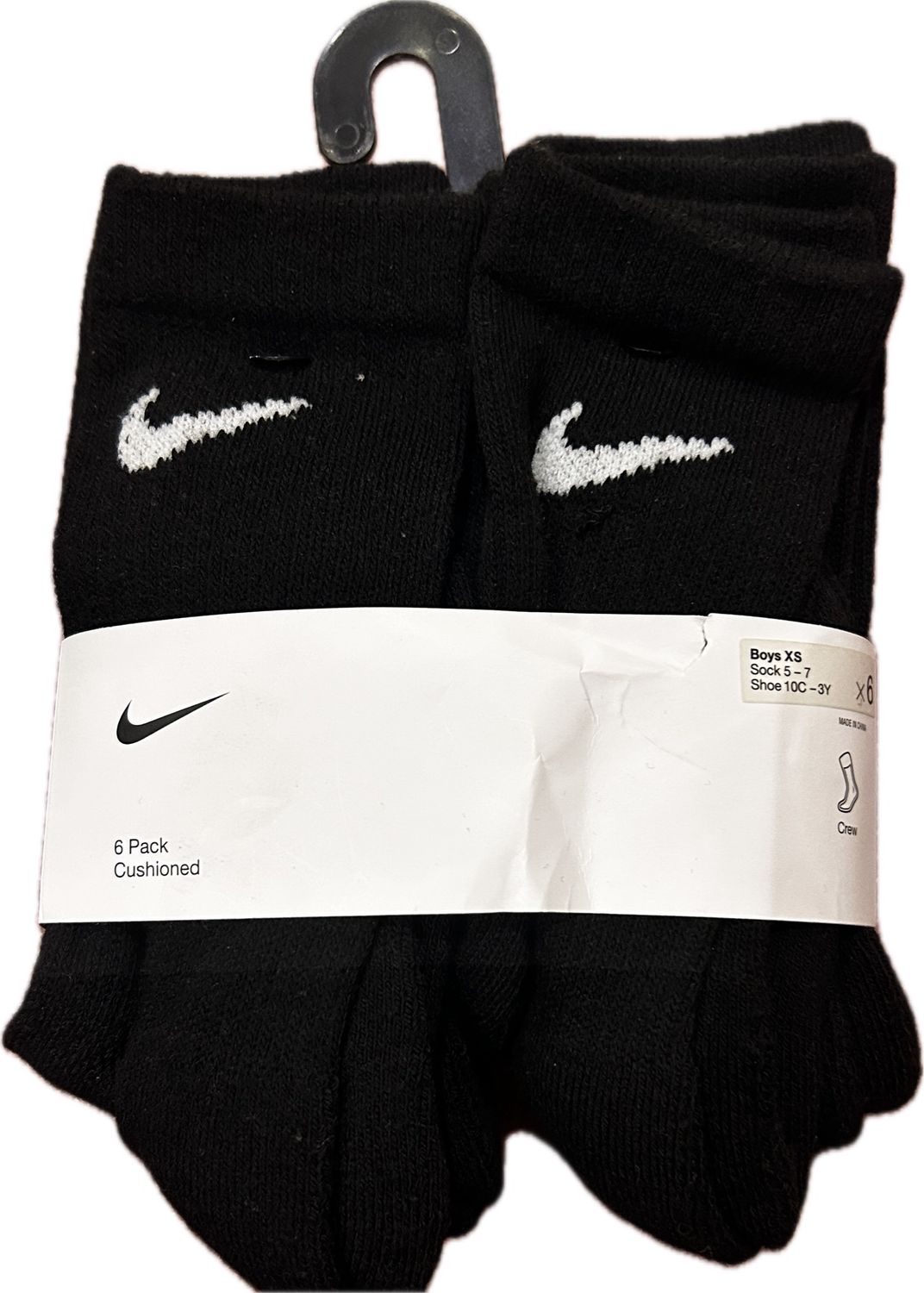 Boy’s Nike Crew Socks Pack Of 6