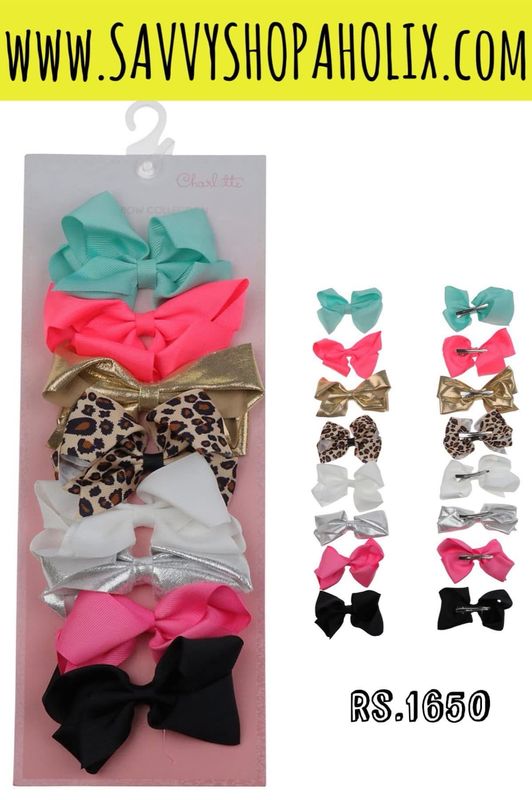 Hair Clips Pack Of 8