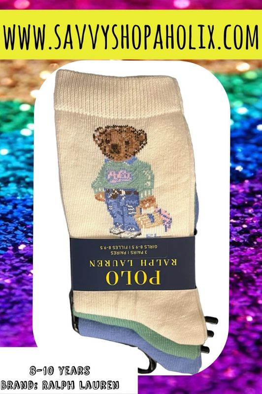3pk Ralph Lauren Socks