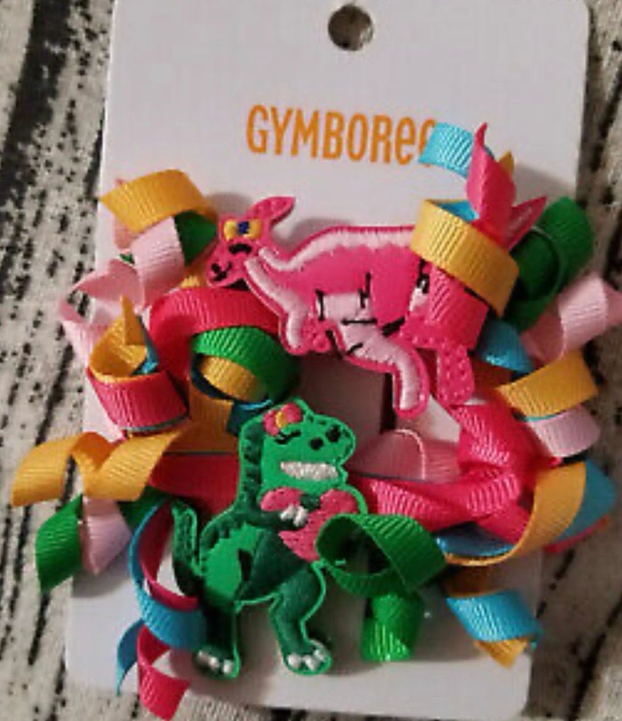 Gymboree Curly Ribbon Alligator Hair Clips