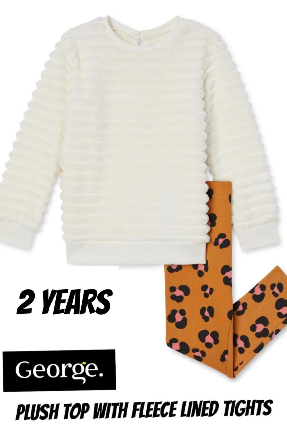 PLUSH TOP WITH FLEECE LINED TIGHTS