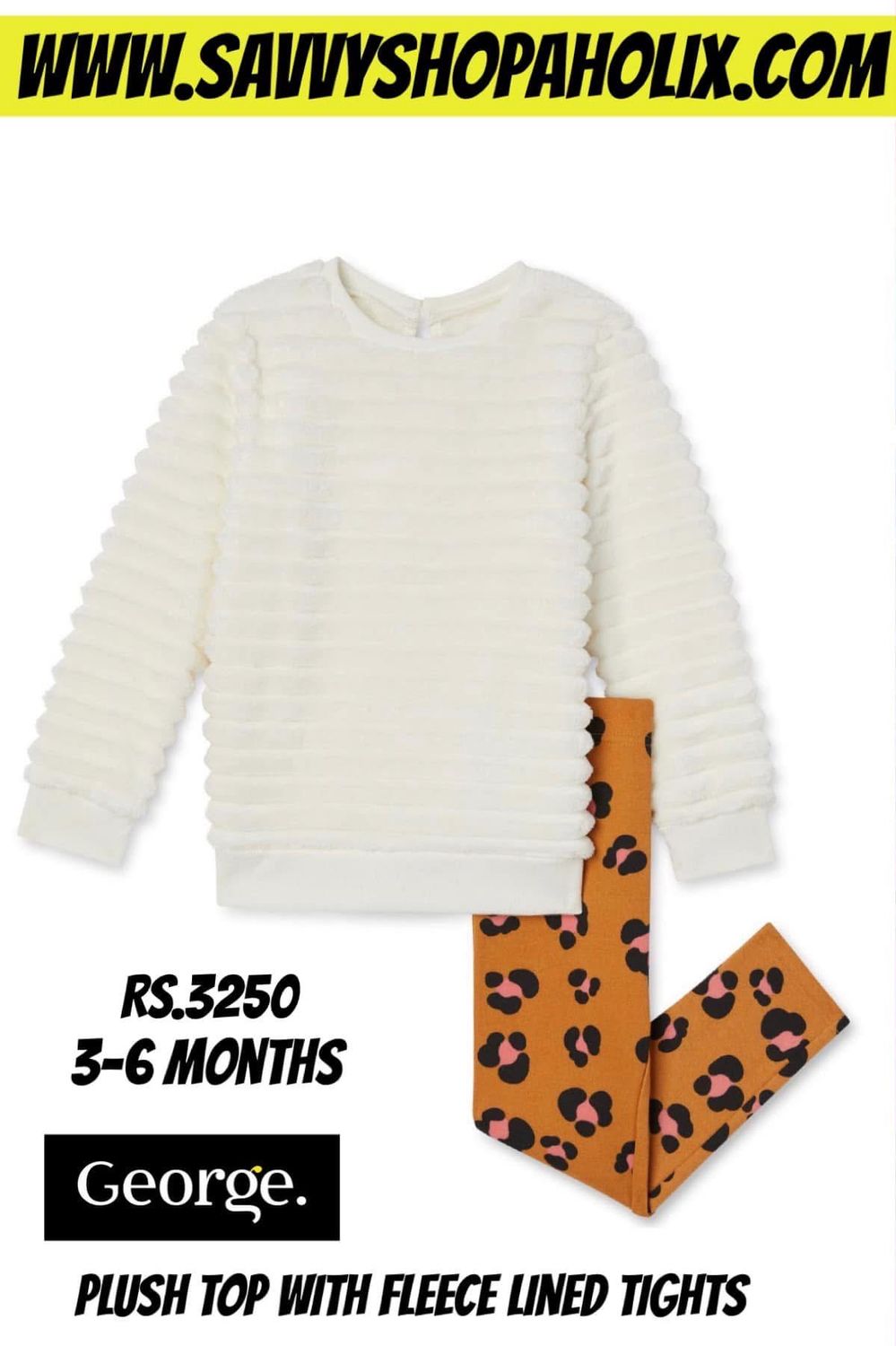PLUSH TOP WITH FLEECE LINED TIGHTS