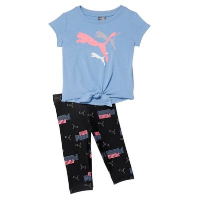 PUMA 2pc Set Jersey And Spandex Capri