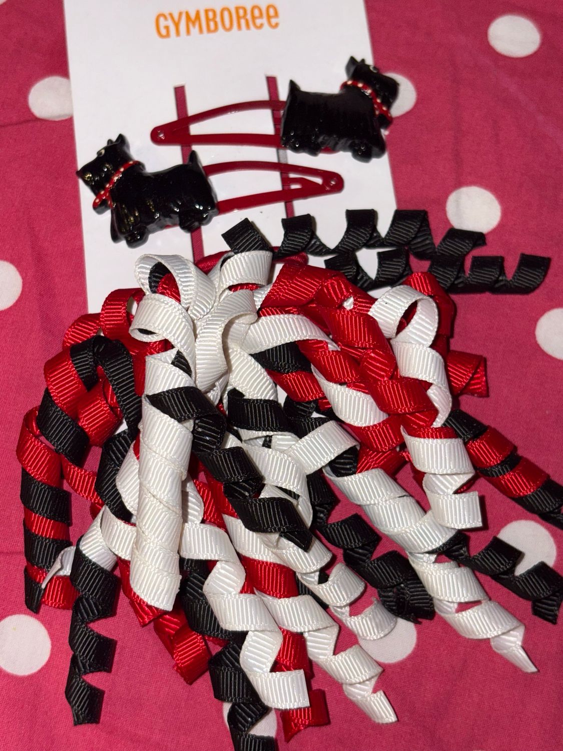 Gymboree 3pc Set Hair Clips And Hair Tie Puppy